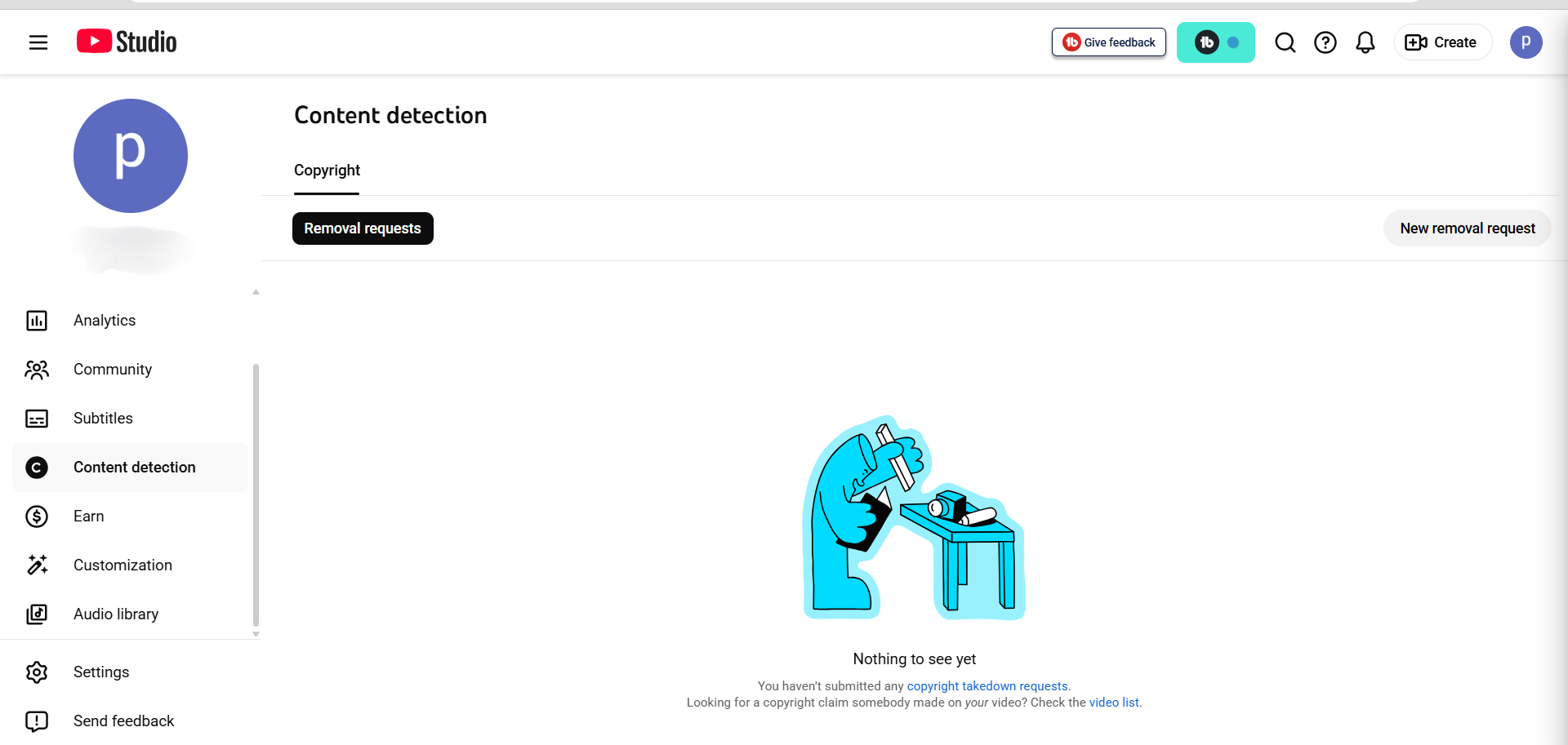 YouTube Studio Analytics content detection screen for understanding YouTube metrics